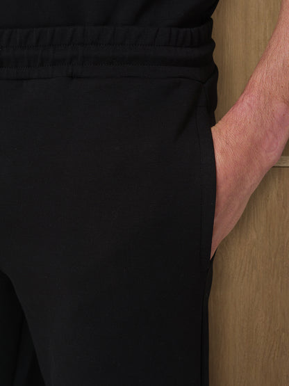 VERTU INTERLOCK PANT  - BLACK