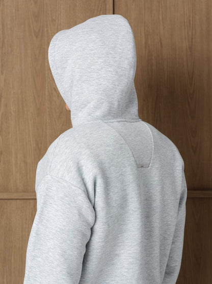 MONO HOOD - GREY HEATHER